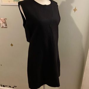Black wool blend dress with zipper back • by Kate Spade Saturday • size 10